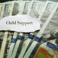 Image of Money & child support note Image of Money & child support note